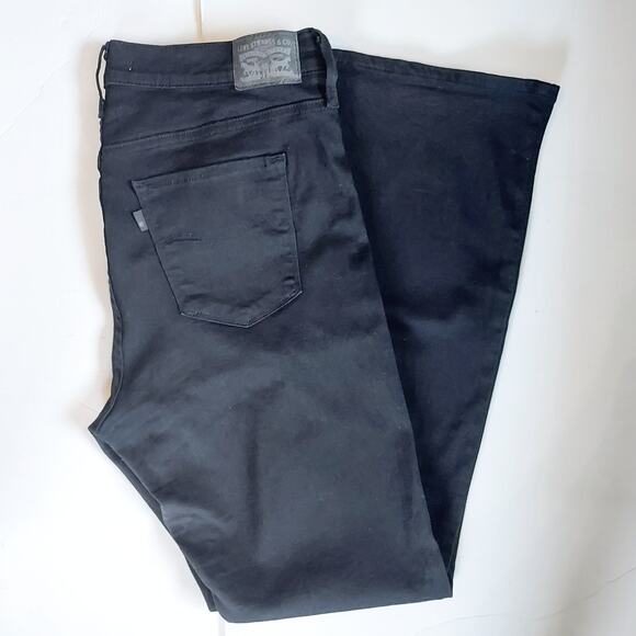 Levi's 315 Shaping Bootcut Black Jeans Size 32 - Picture 1 of 13